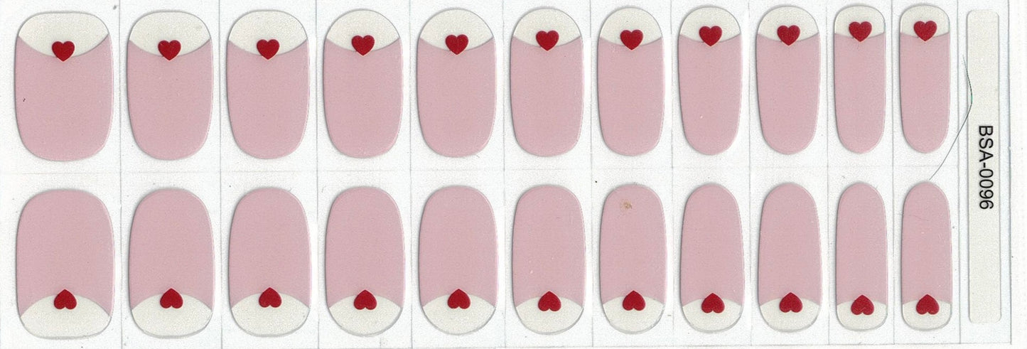 Hearts Aflutter NO LIGHT Air Dry Gel Wraps