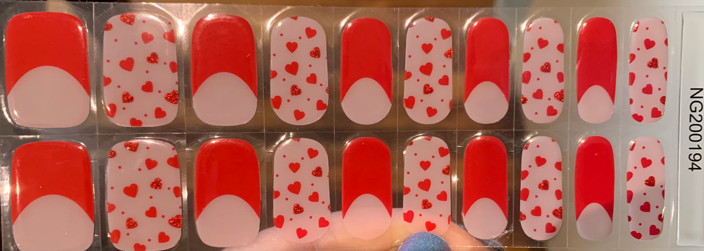 Heartbeat Semi-Cured Gel Nail Wrap