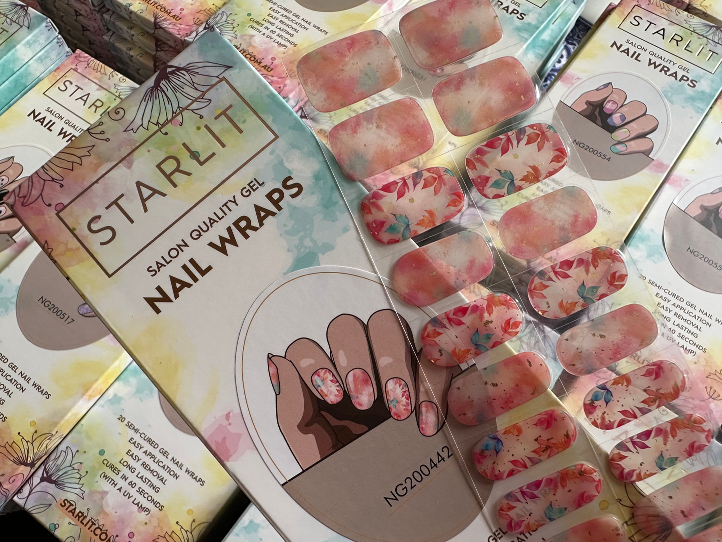 Garden Breeze Semi-Cured Gel Nail Wrap