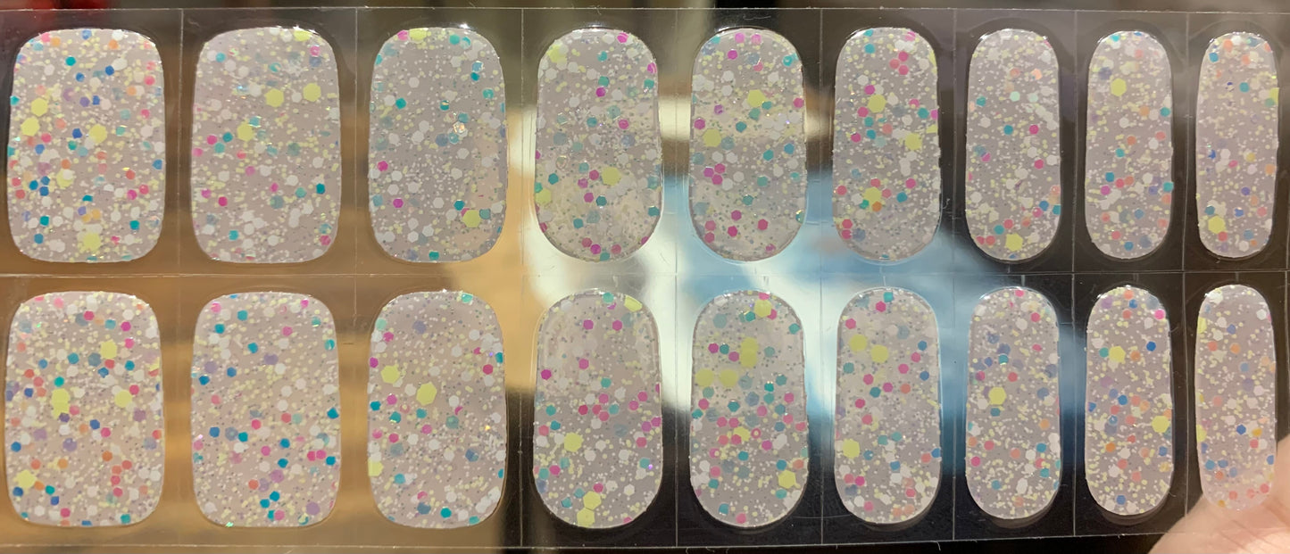 City Lights Semi-Cured Gel Nail Wraps (Glow In The Dark)