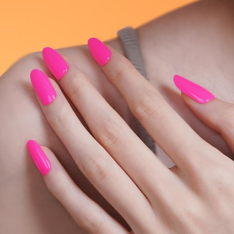 Hot Pink Semi-Cured Gel Nail Wrap