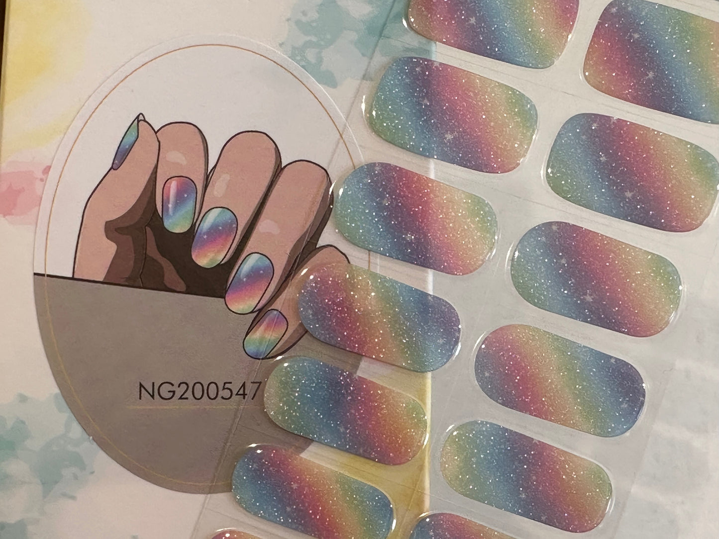 Twinkle Tones Semi-Cured Gel Nail Wrap