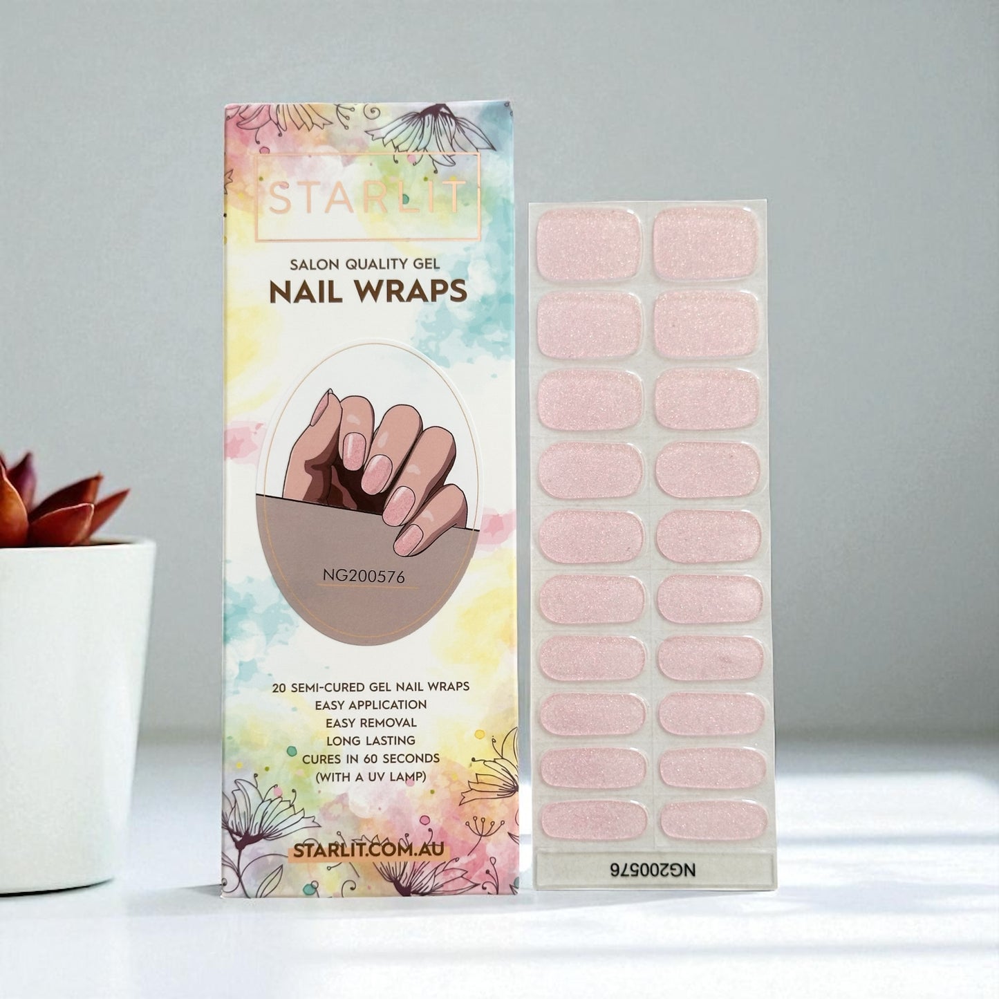 Fairy Sneeze Semi-Cured Gel Nail Wrap