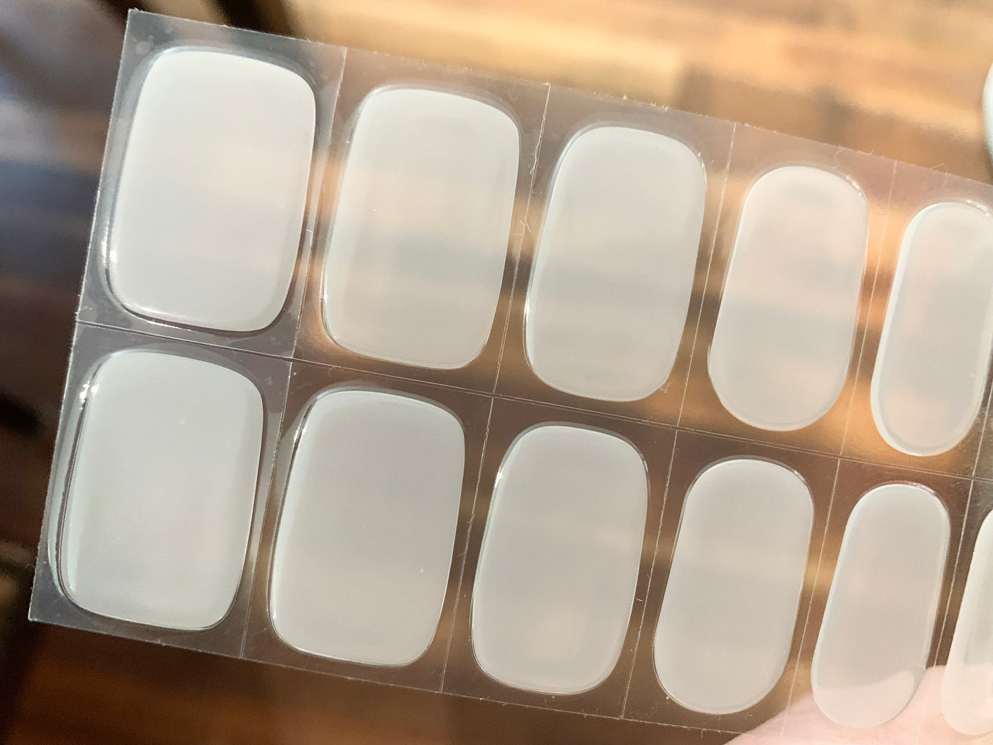 Milky Semi-Cured Gel Nail Wraps (Semi-Transparent)