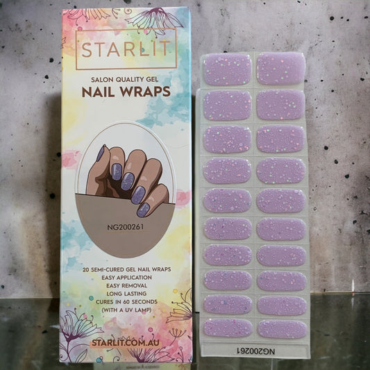 Stardust Semi-Cured Gel Nail Wraps (Glow In The Dark)