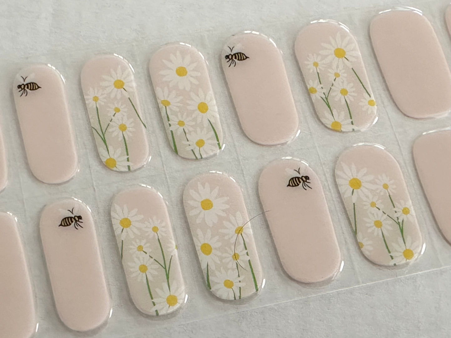 Bee Happy Semi-Cured Gel Nail Wrap