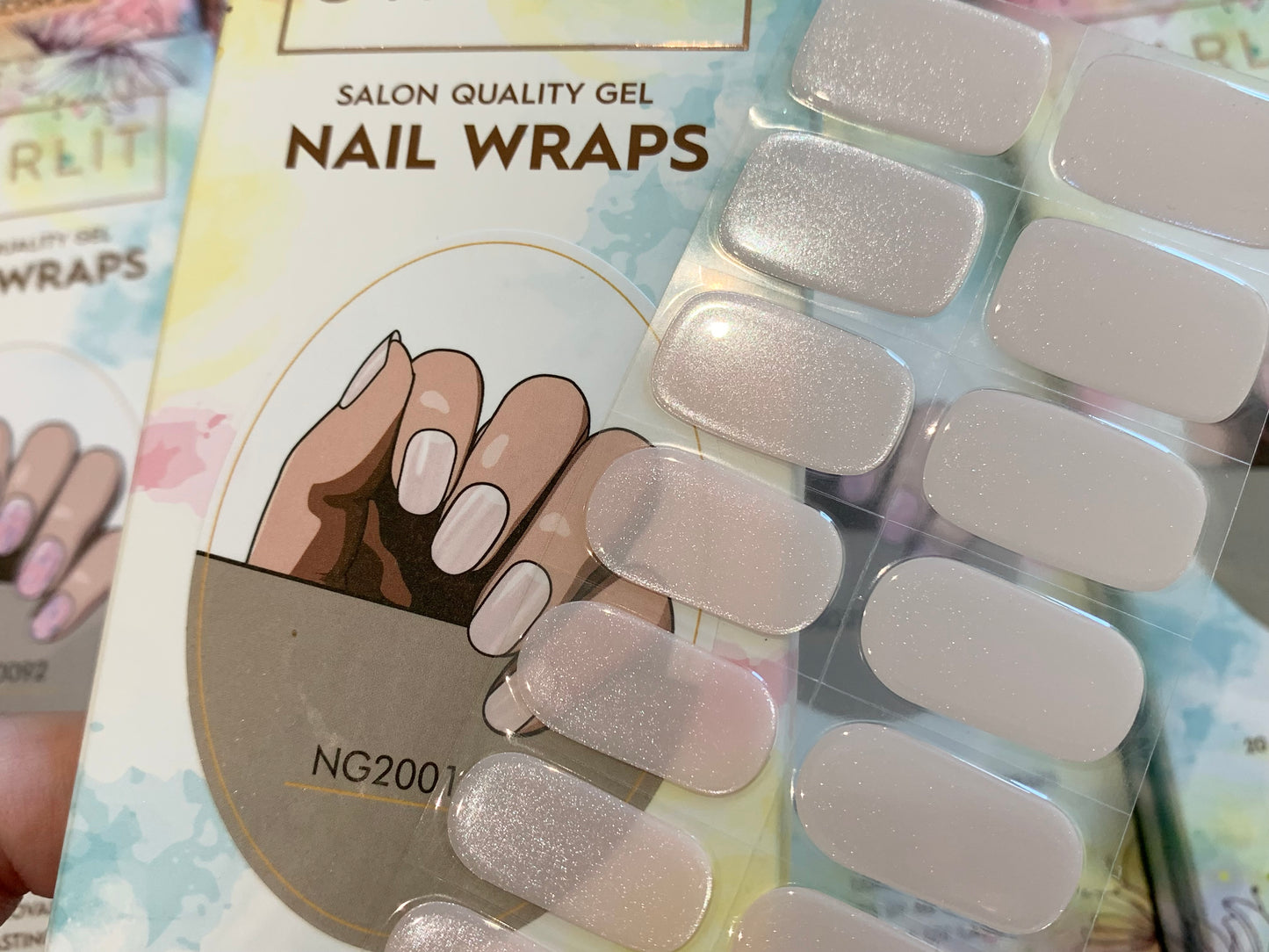 Pearlescent Semi-Cured Gel Nail Wrap