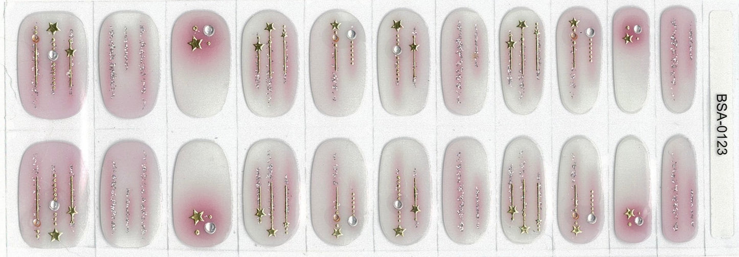 Catch A Falling Star (3D Accents) NO LIGHT Air Dry Gel Wraps