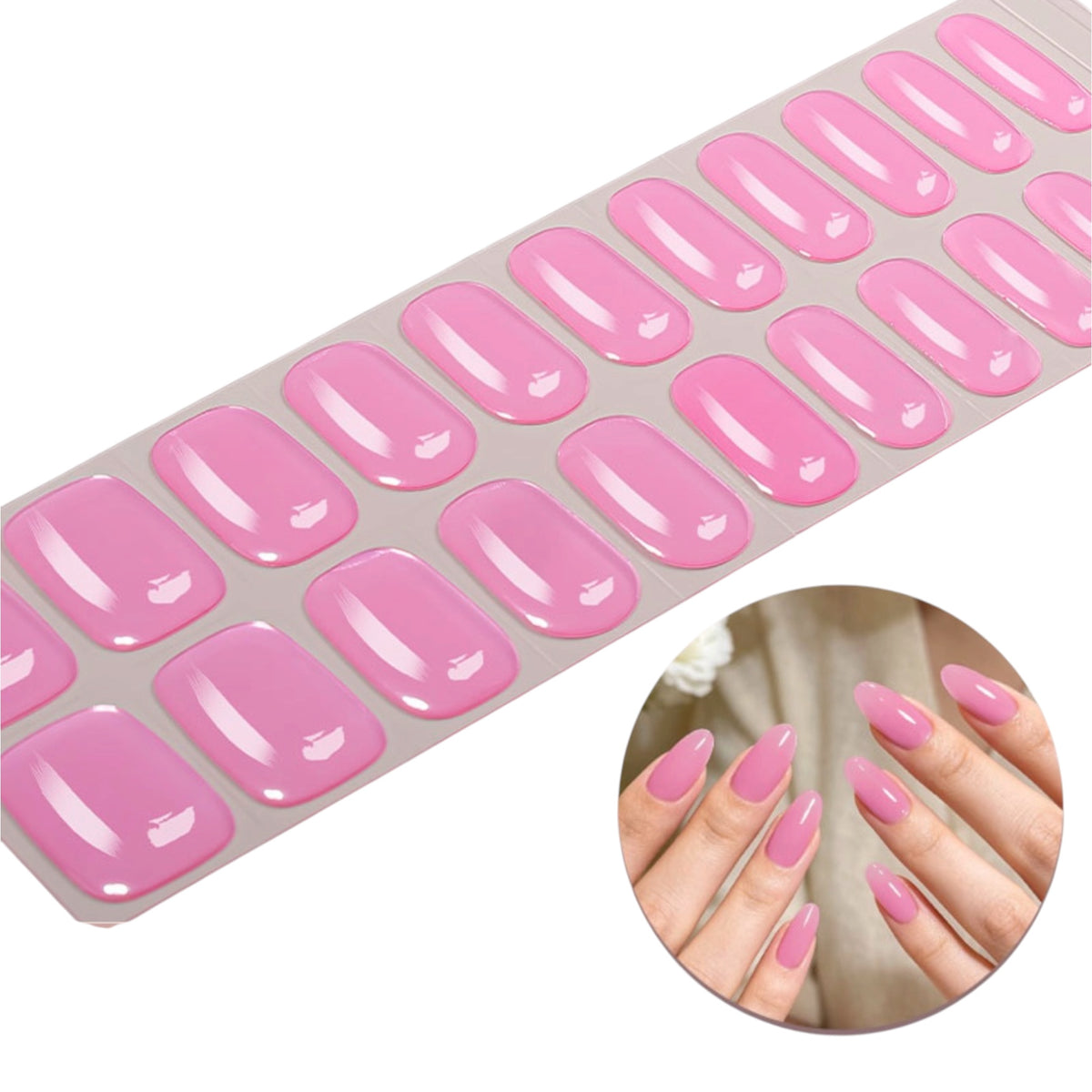 Bubblegum Babe NO UV LIGHT Air Dry Gel Wraps