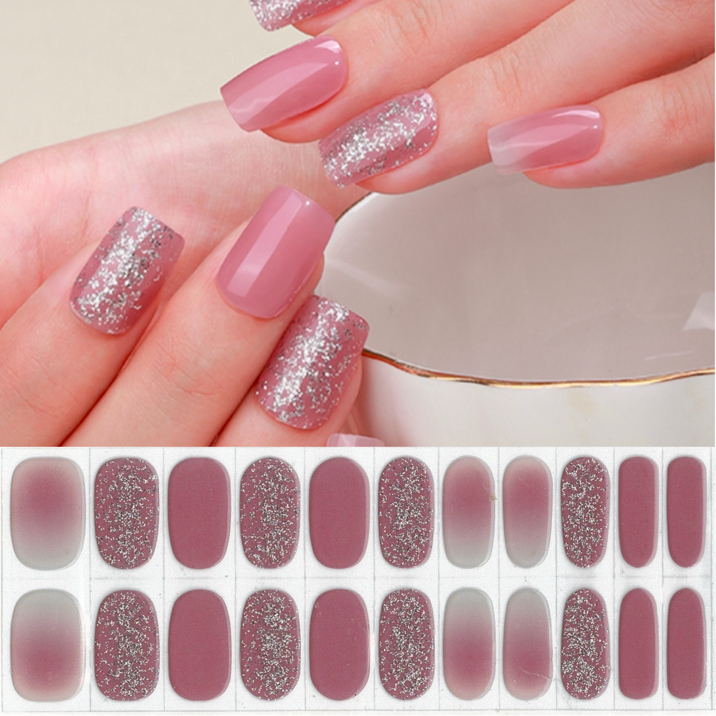 Rosy Outlook NO LIGHT Air Dry Gel Wraps