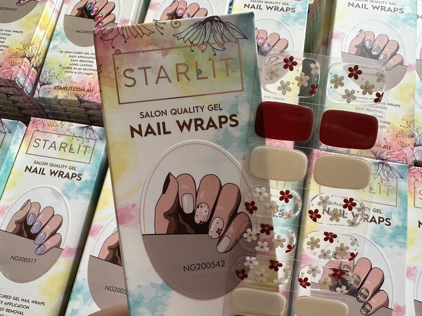Bloom Vibes Semi-Cured Gel Nail Wrap