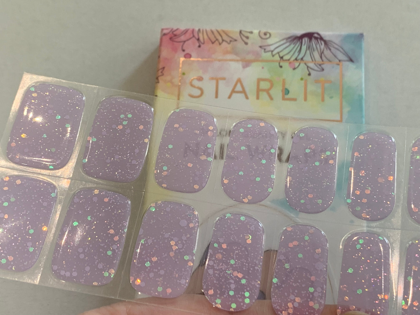 Stardust Semi-Cured Gel Nail Wraps (Glow In The Dark)