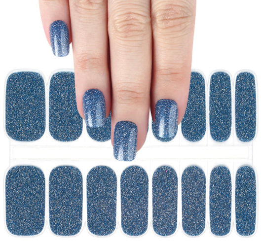 Once In A Blue Moon Semi-Cured Gellies Nail Wrap
