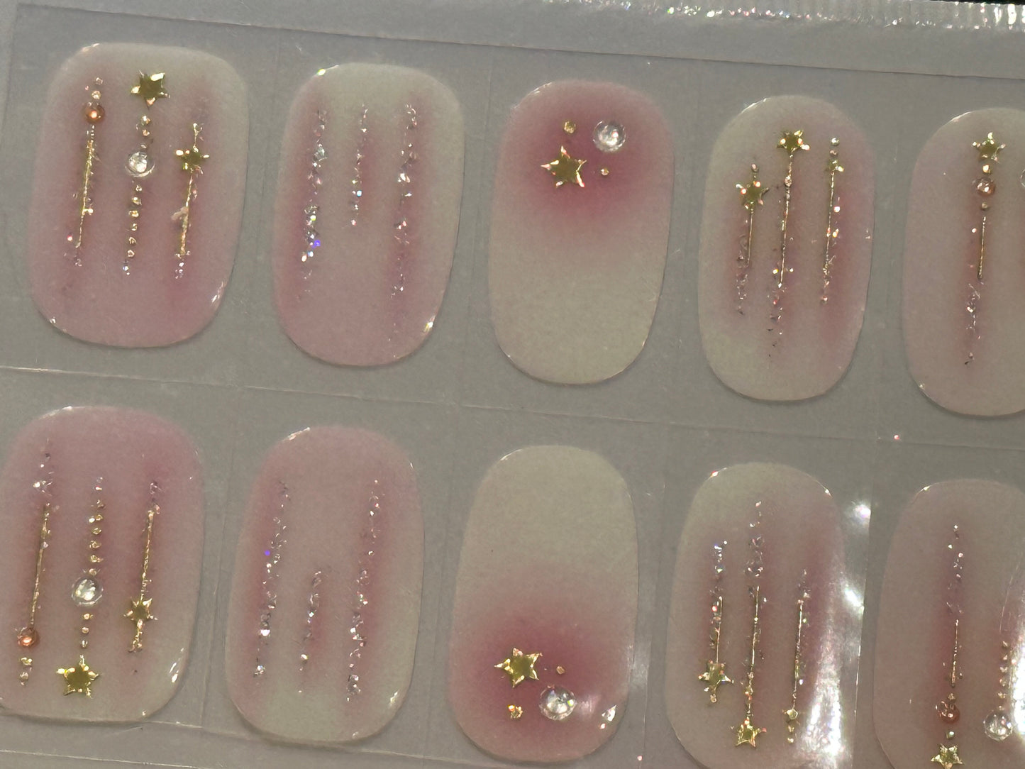 Catch A Falling Star (3D Accents) NO LIGHT Air Dry Gel Wraps
