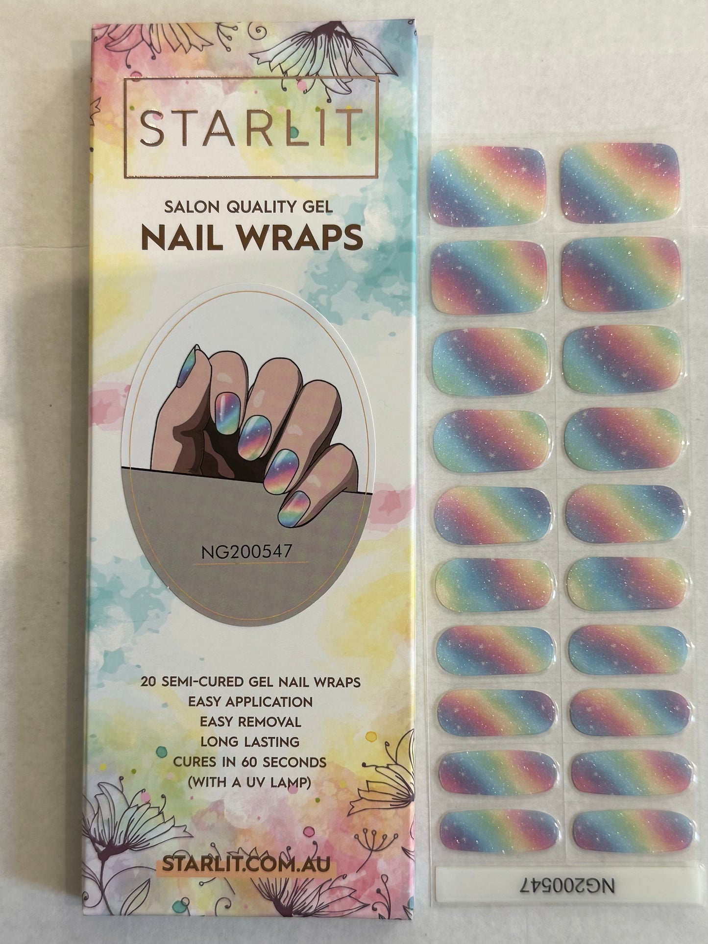 Twinkle Tones Semi-Cured Gel Nail Wrap