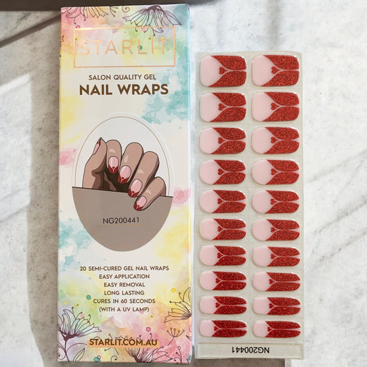 Ooh La Love Semi-Cured Gel Nail Wrap