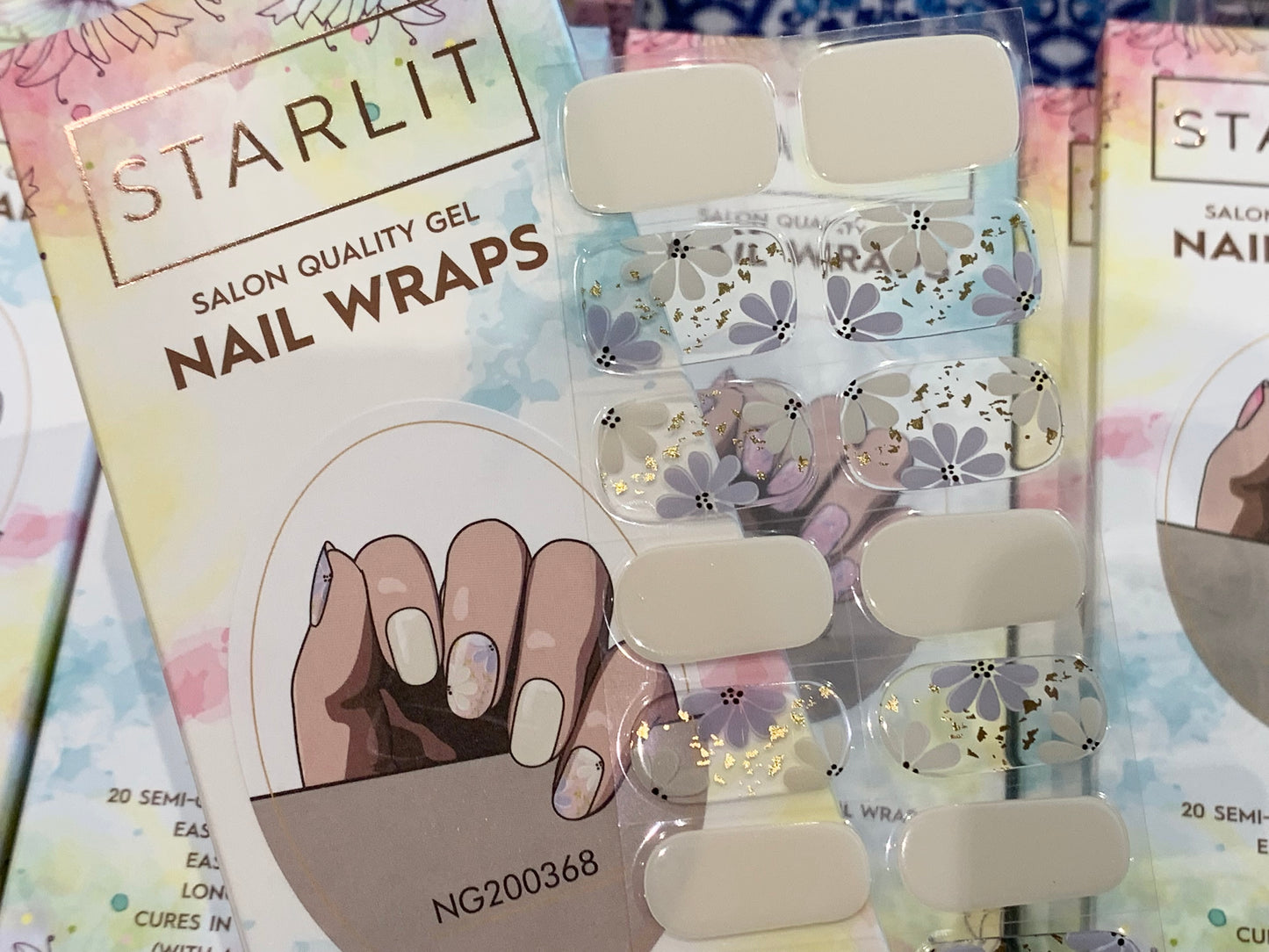 Bloom Boom Semi-Cured Gel Nail Wrap