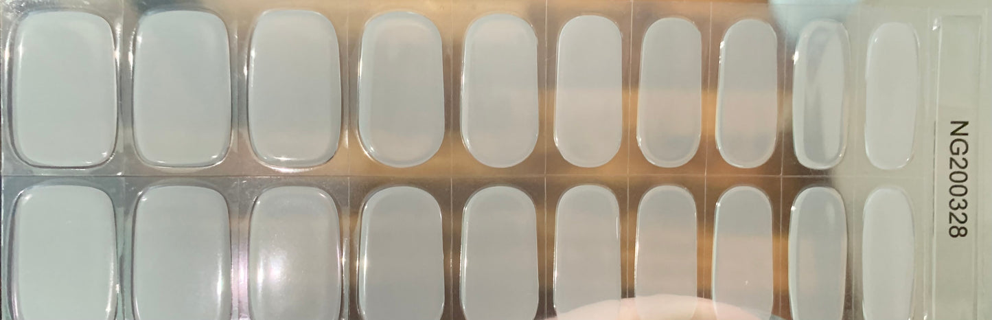 Milky Semi-Cured Gel Nail Wraps (Semi-Transparent)