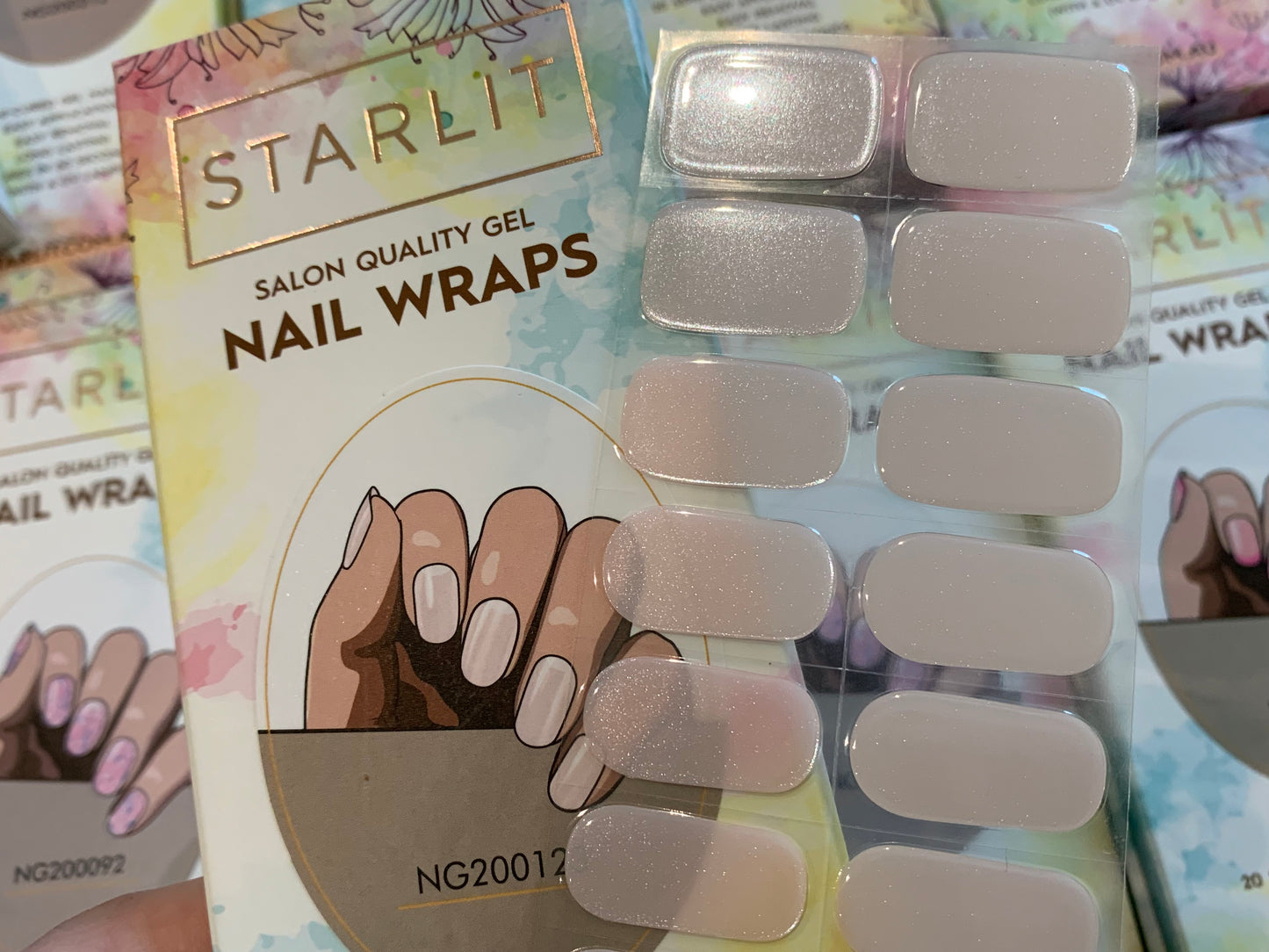 Pearlescent Semi-Cured Gel Nail Wrap