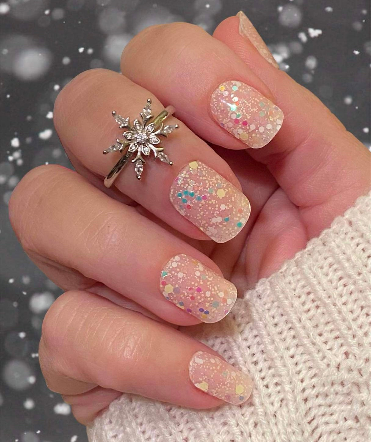 City Lights Semi-Cured Gel Nail Wraps (Glow In The Dark)