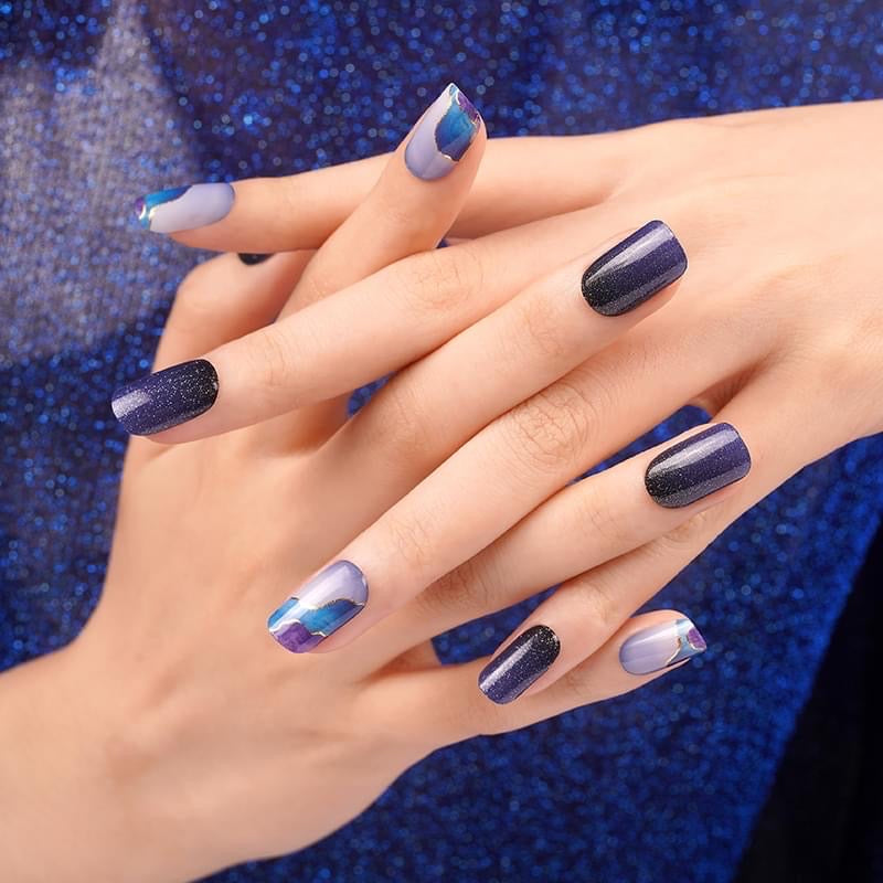 Mystic Marble Semi-Cured Gel Nail Wrap