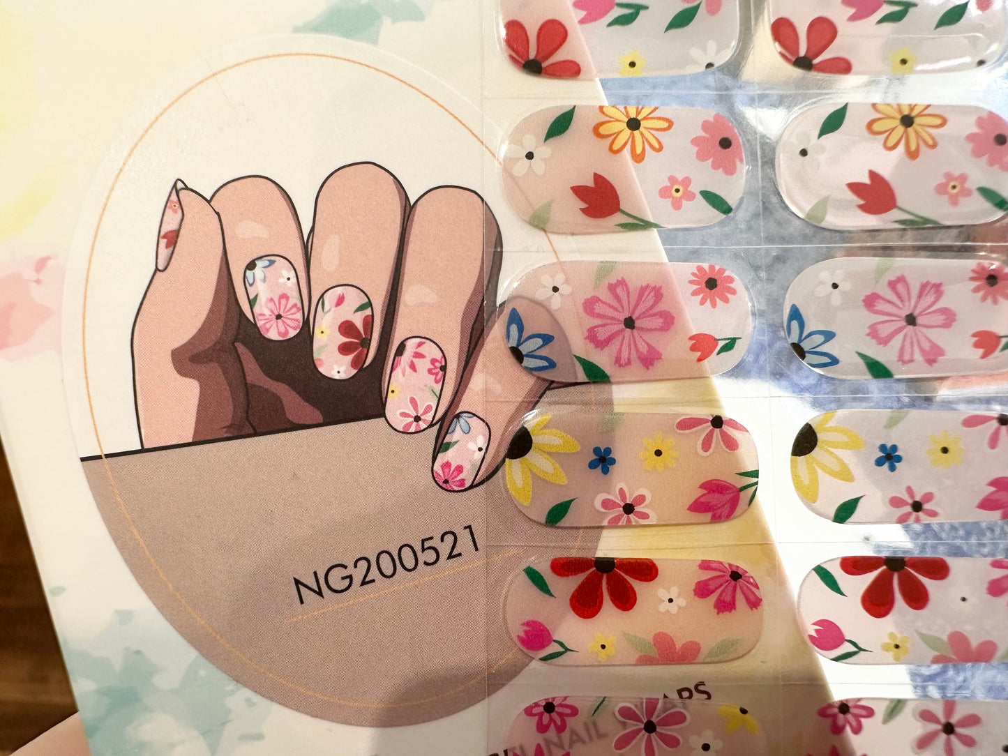 Flower to the People Semi-Cured Gel Nail Wrap