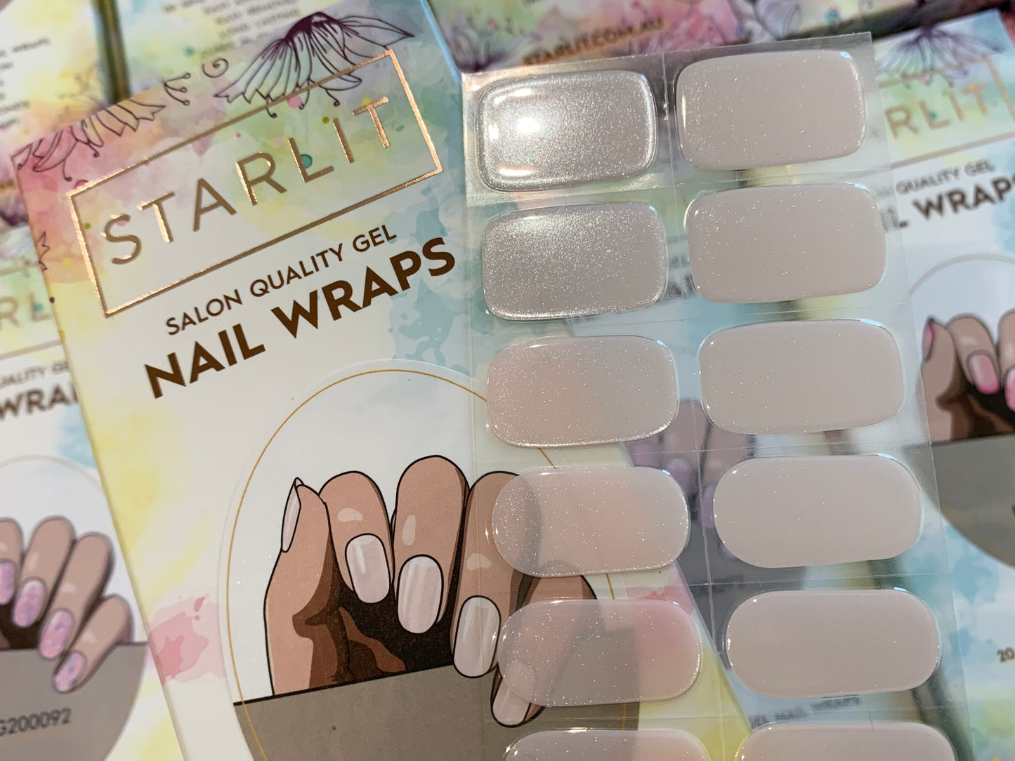 Pearlescent Semi-Cured Gel Nail Wrap