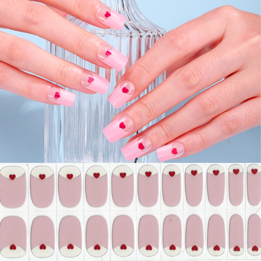 Hearts Aflutter NO LIGHT Air Dry Gel Wraps