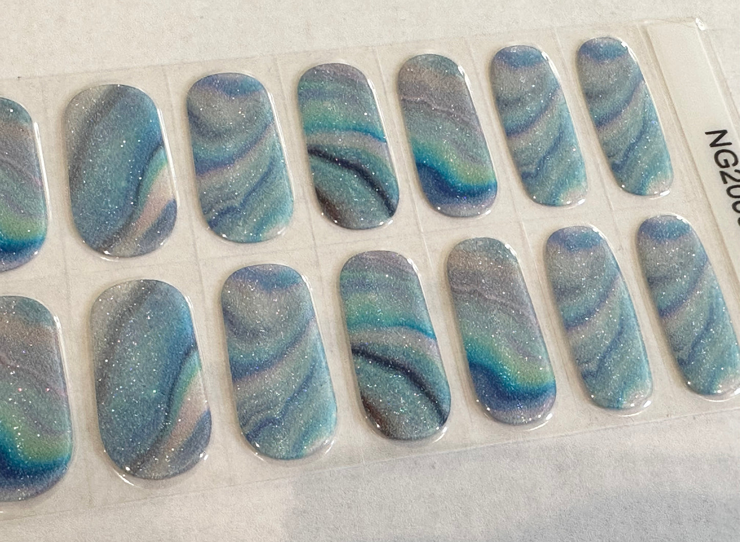 Shimmer Tides Semi-Cured Gel Nail Wrap