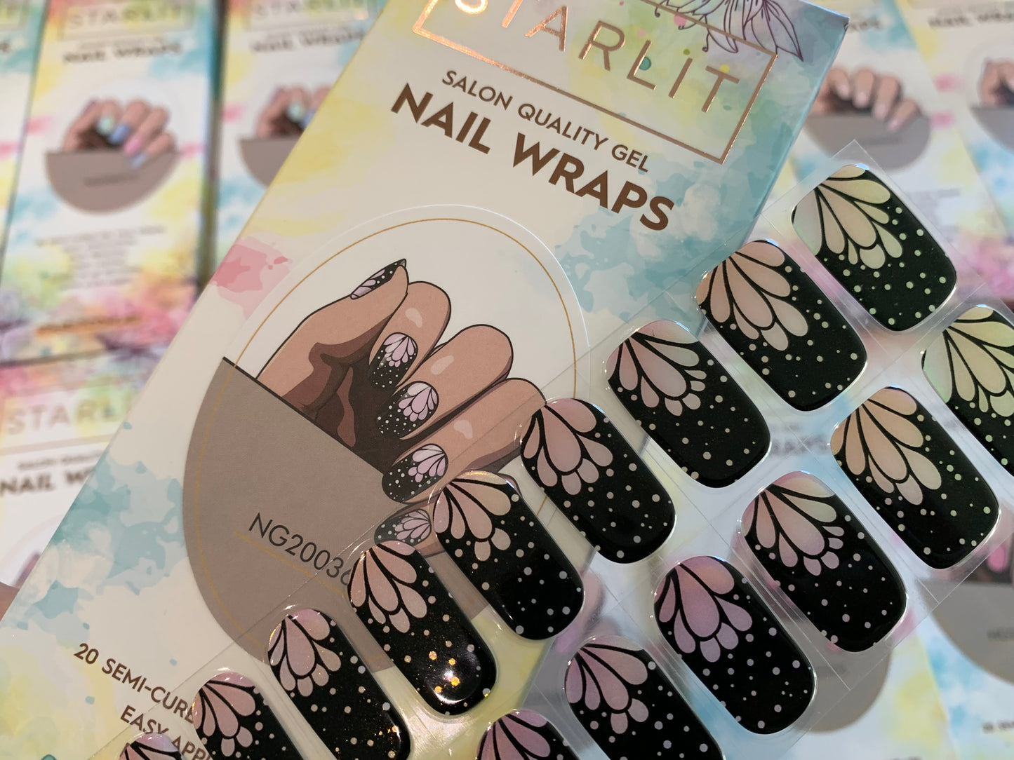 Butterfly Ballet Semi-Cured Gel Nail Wrap