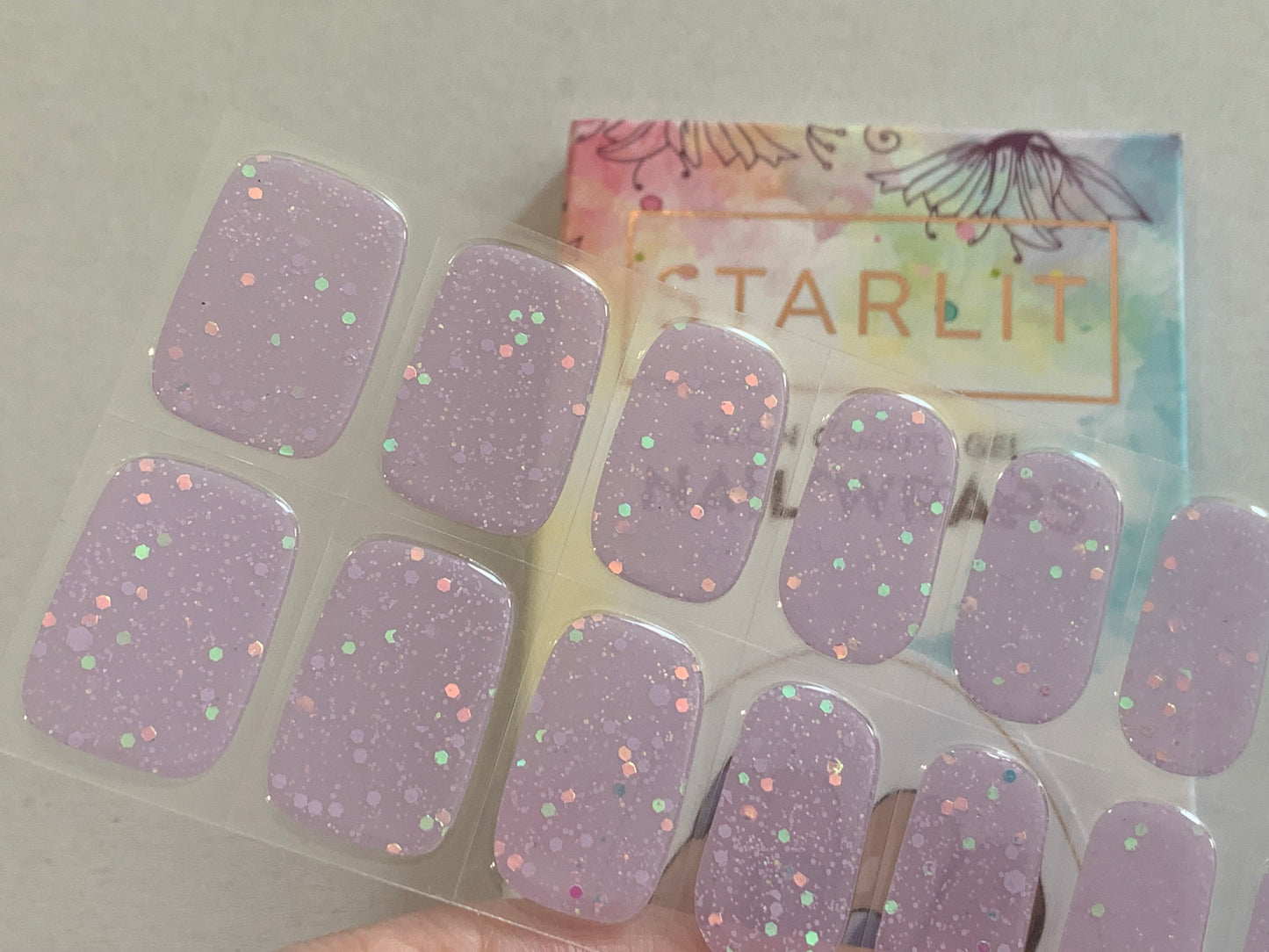 Stardust Semi-Cured Gel Nail Wraps (Glow In The Dark)