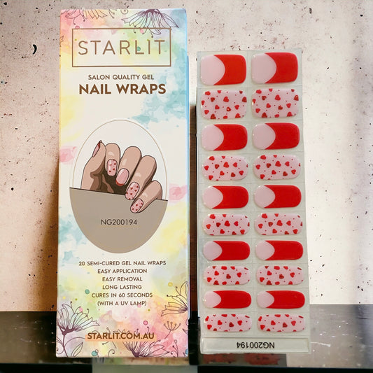 Heartbeat Semi-Cured Gel Nail Wrap