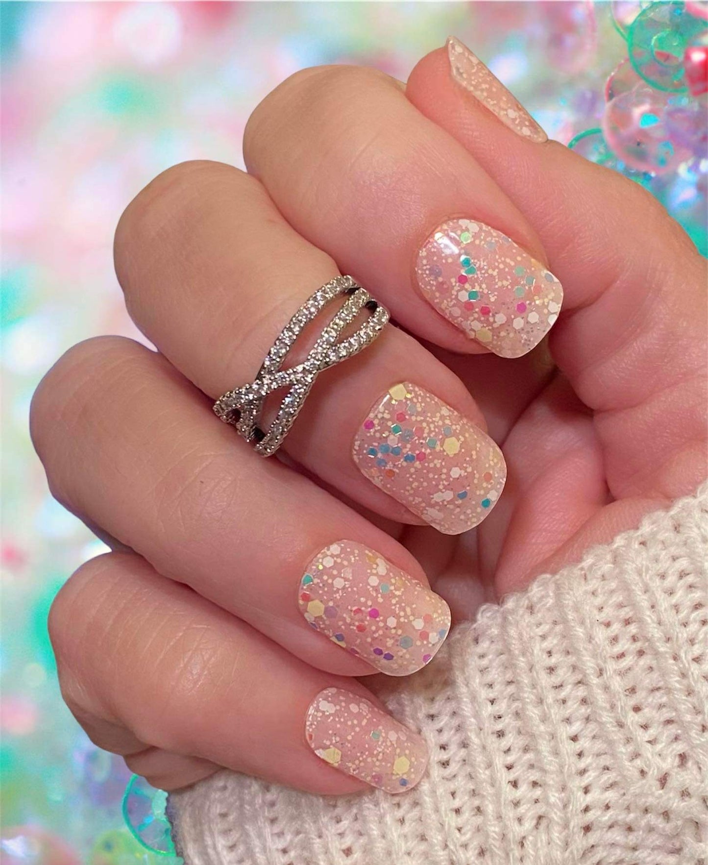 City Lights Semi-Cured Gel Nail Wraps (Glow In The Dark)