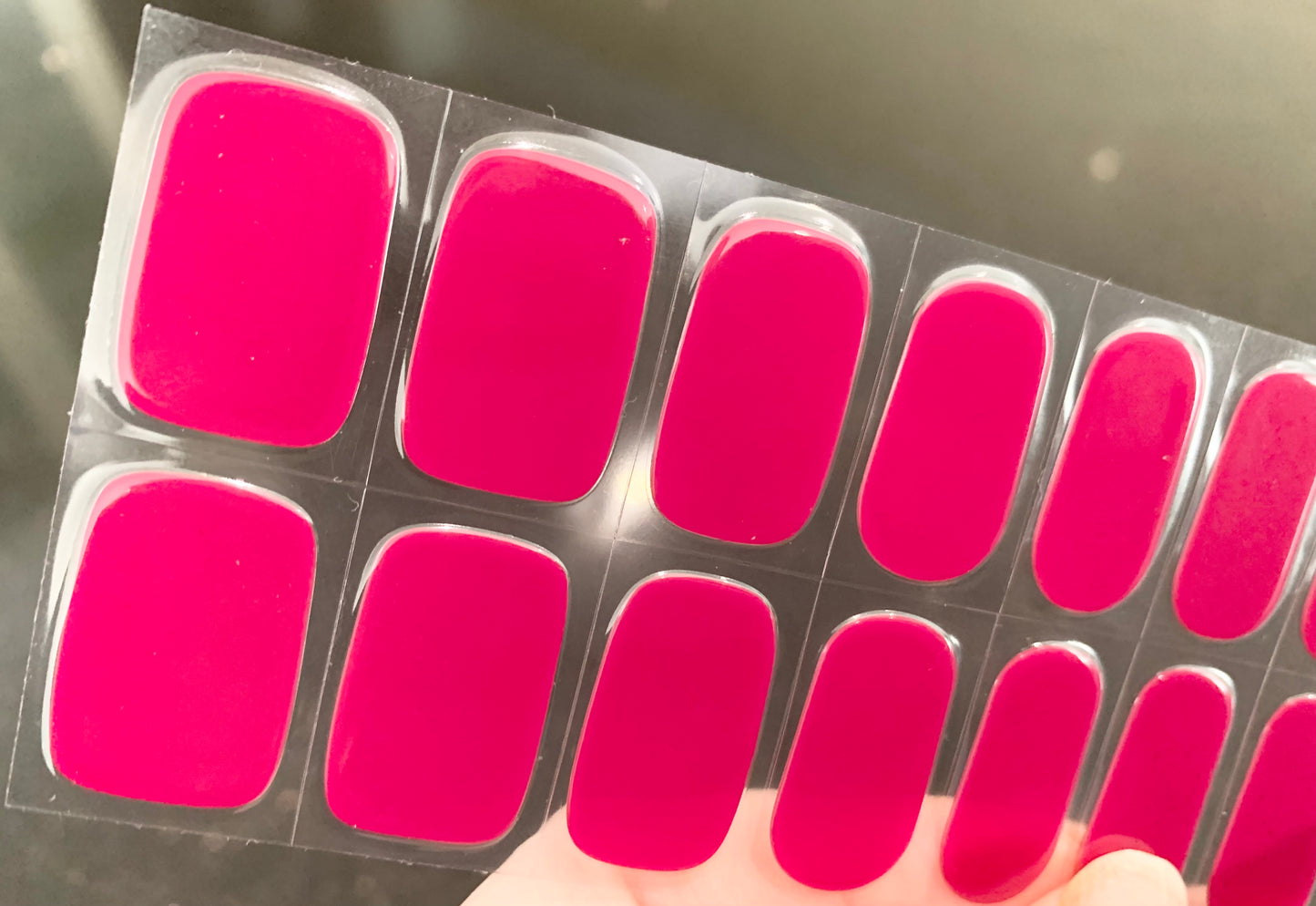 Raspberry Blush Semi-Cured Gel Nail Wrap