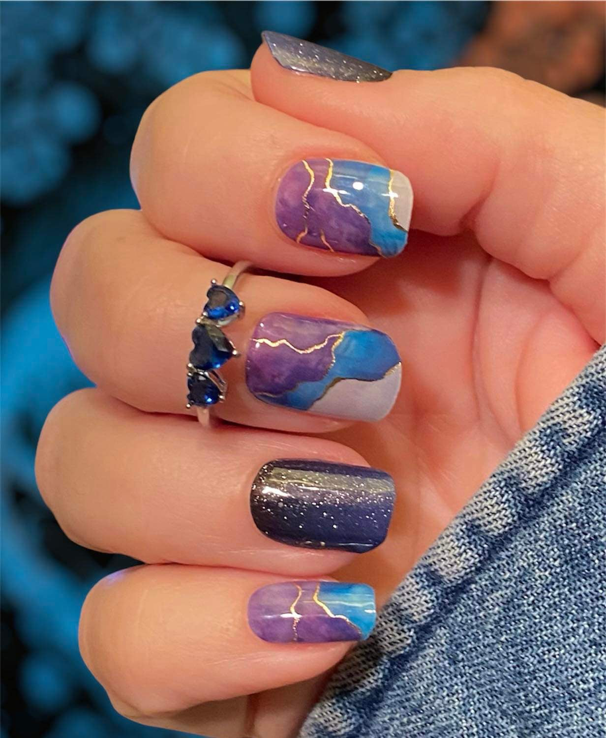 Mystic Marble Semi-Cured Gel Nail Wrap