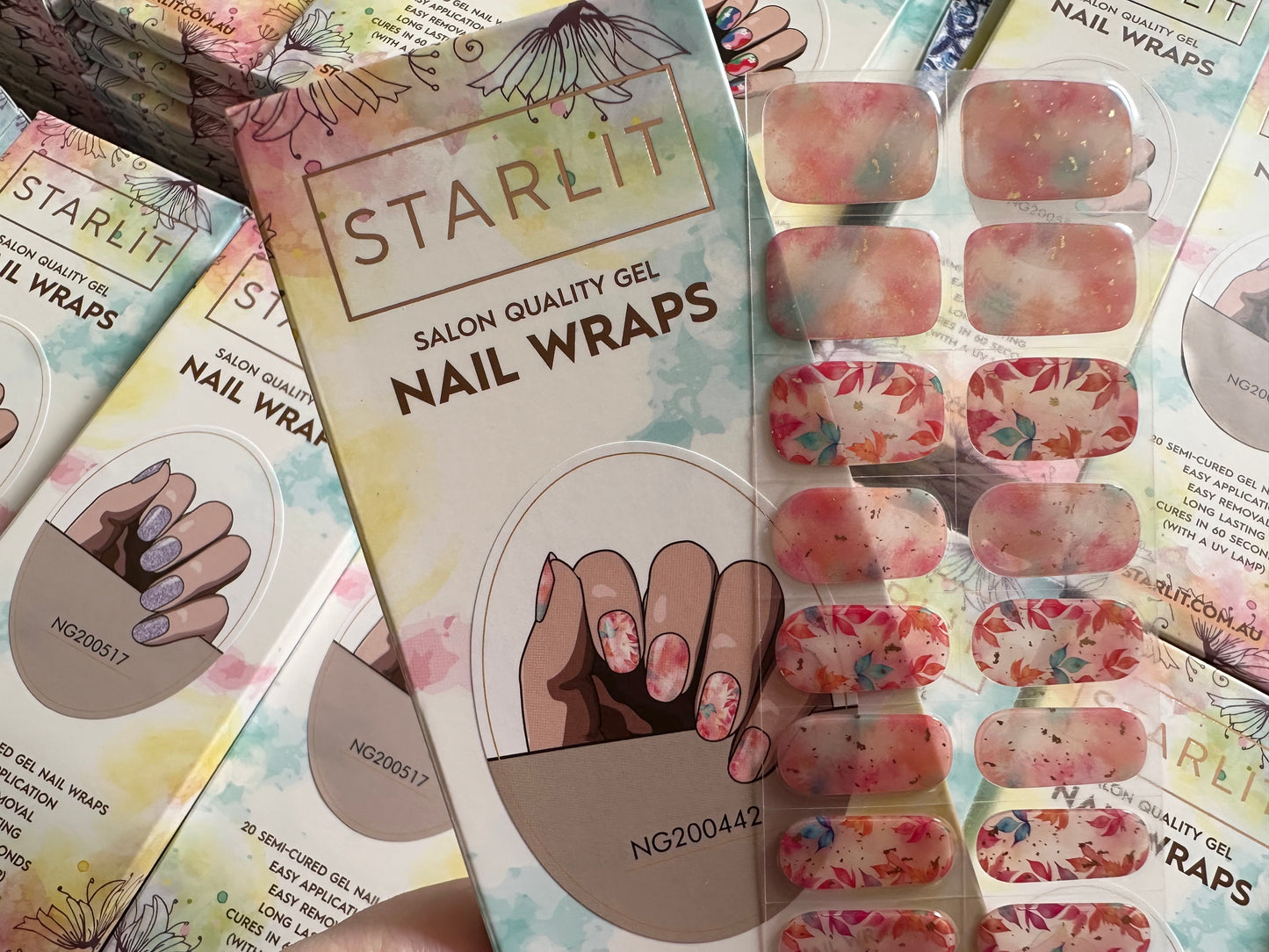 Garden Breeze Semi-Cured Gel Nail Wrap