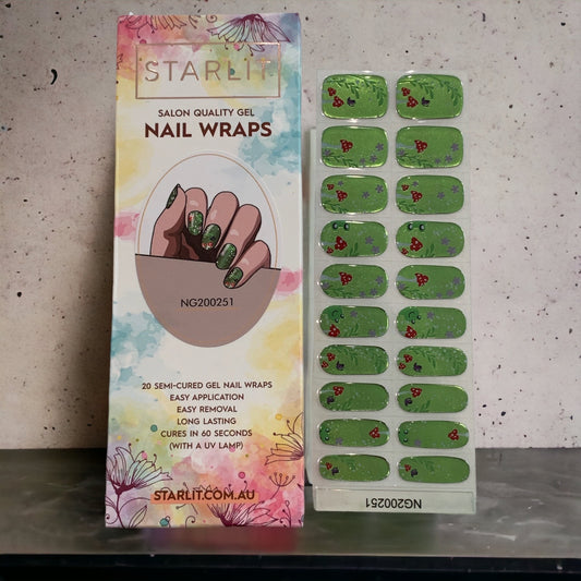 Whimsy Woods Semi-Cured Gel Nail Wraps