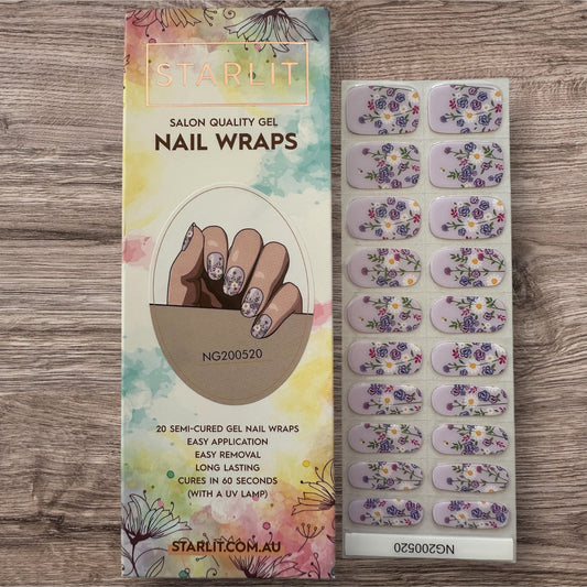 Petals & Posies Semi-Cured Gel Nail Wrap