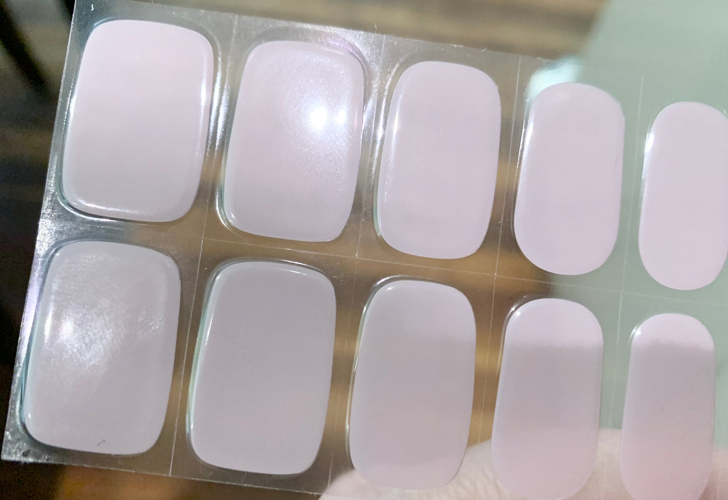 Berry Cream Semi-Cured Gel Nail Wraps (Semi-Transparent)