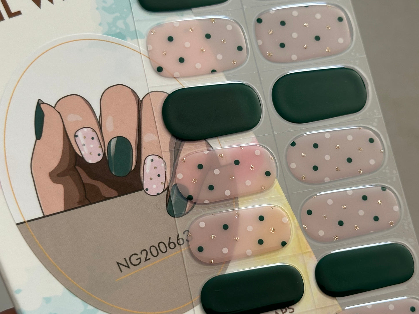Festive Forest Semi-Cured Gel Nail Wrap