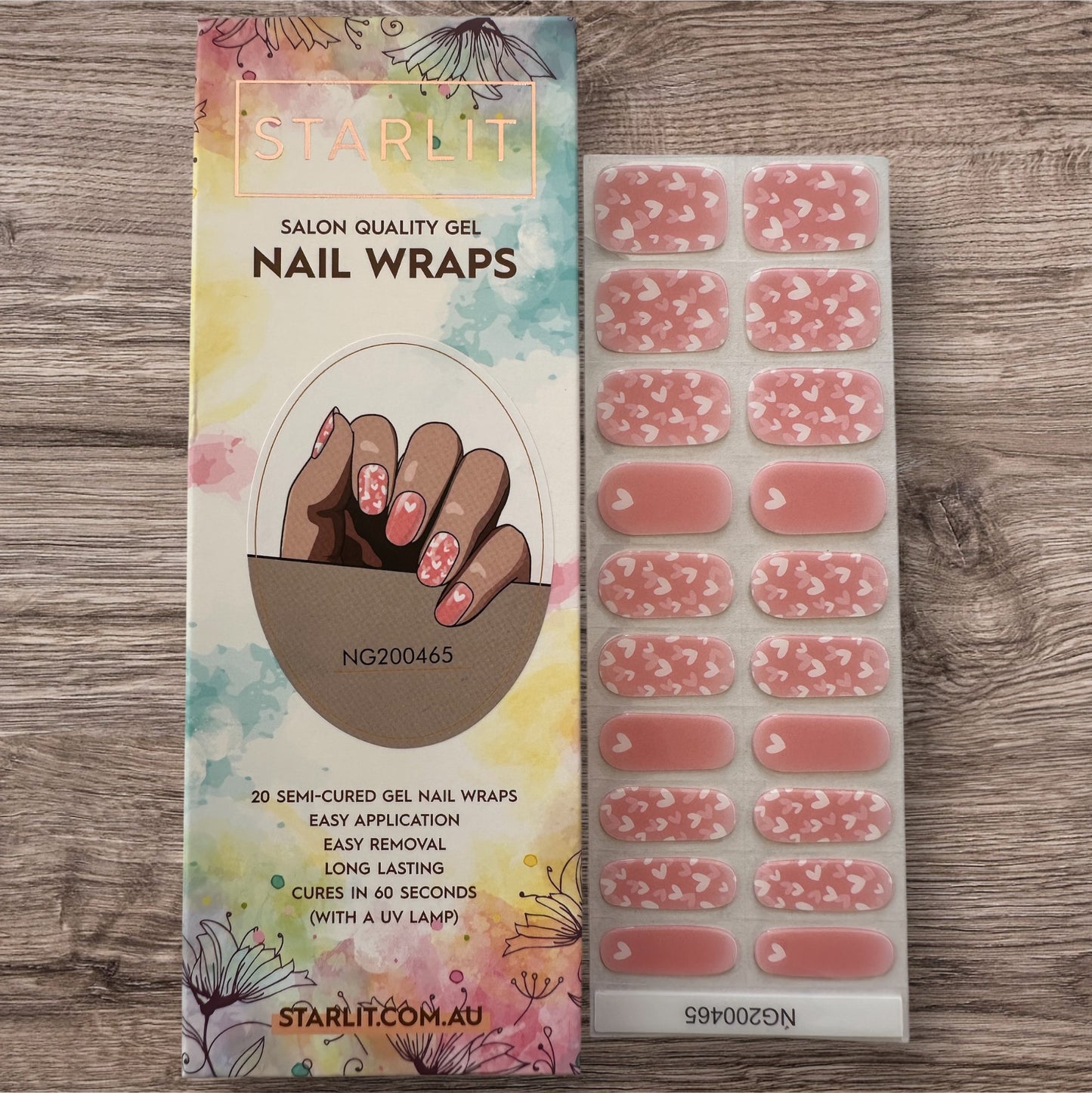 Cupids Kiss Semi-Cured Gel Nail Wrap