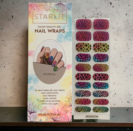 Animal Attraction Semi-Cured Gel Nail Wrap