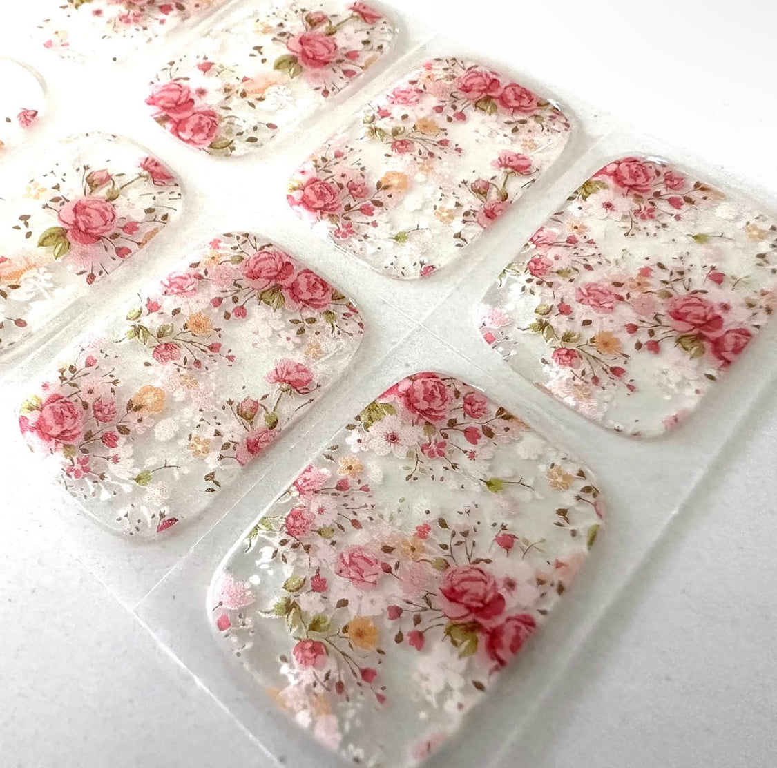 Vintage Floral Semi-Cured Gel Nail Wrap