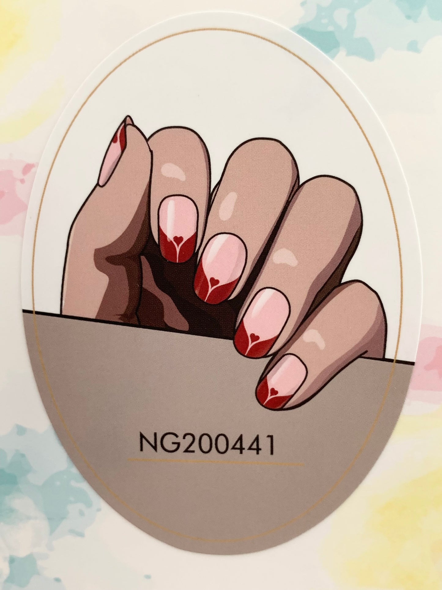 Ooh La Love Semi-Cured Gel Nail Wrap