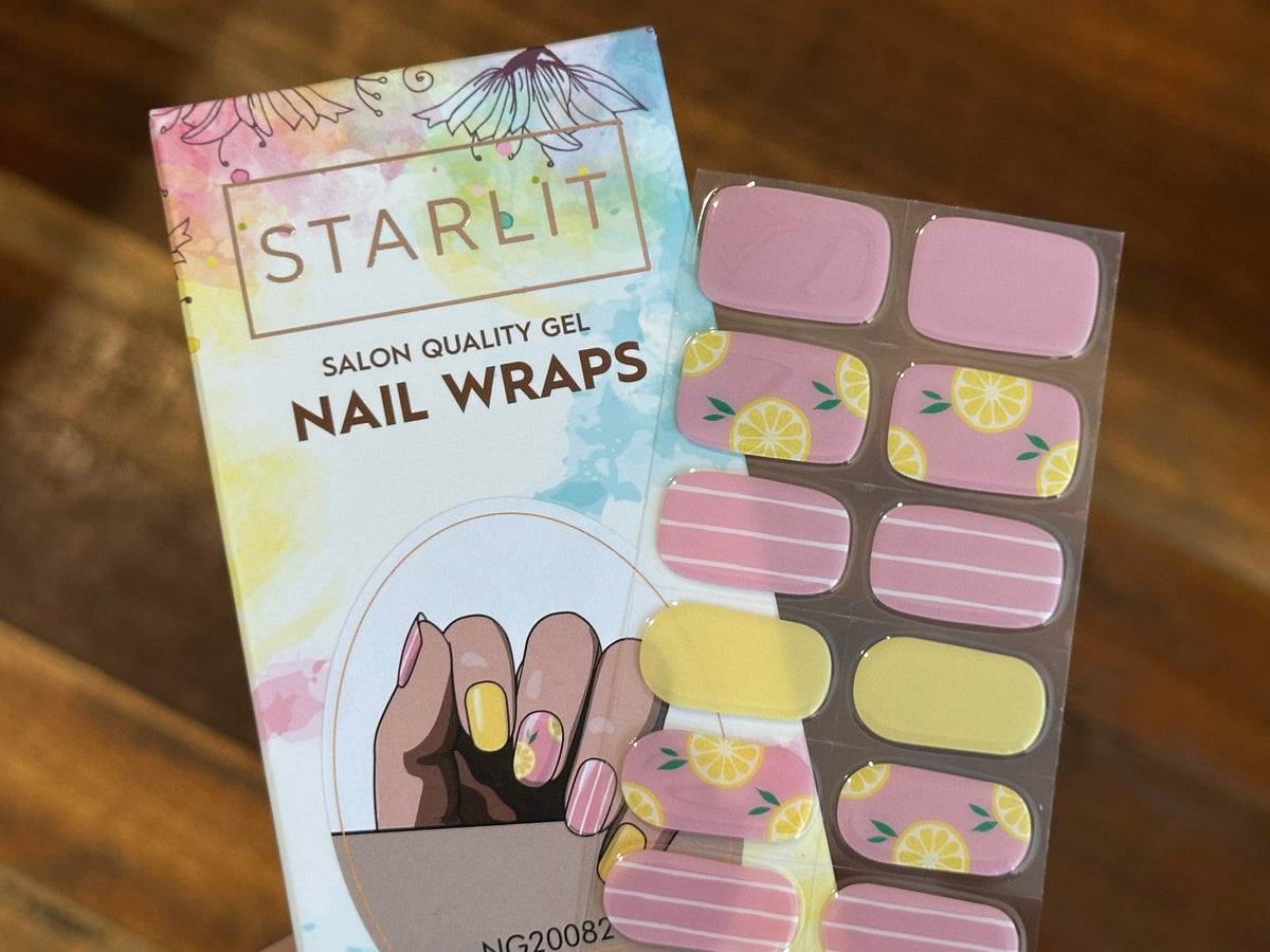 Pink Lemonade Semi-Cured Gel Nail Wrap