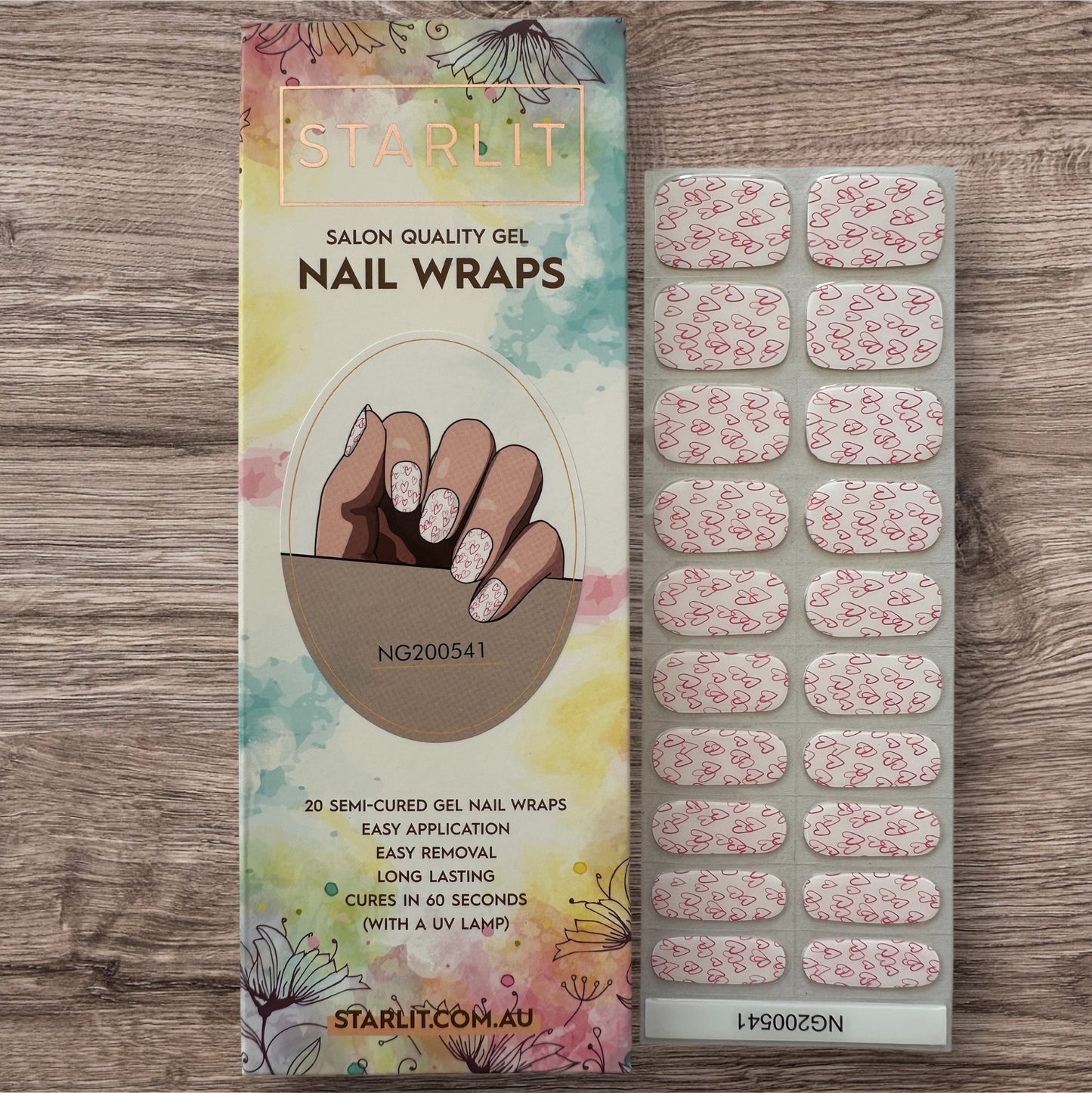 Be Mine Semi-Cured Gel Nail Wrap