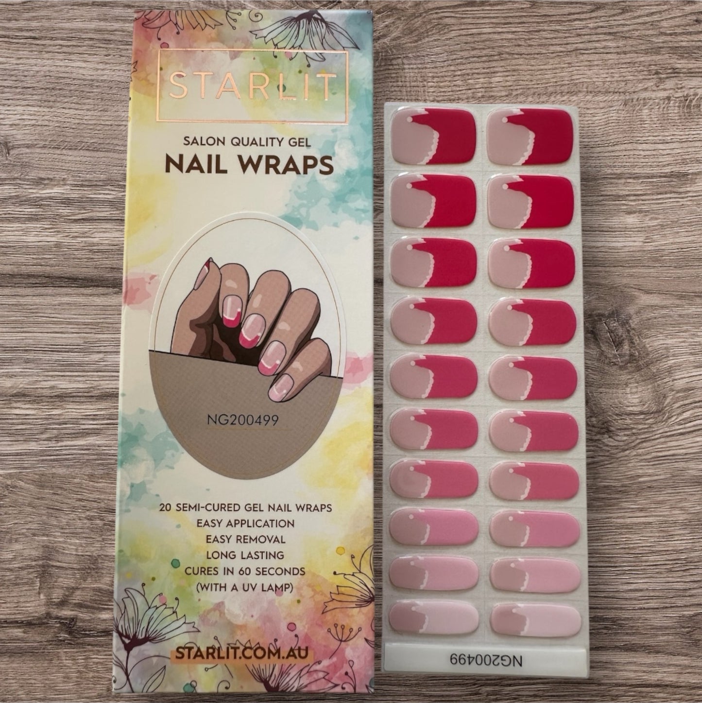 Festive Frenchies Semi-Cured Gel Nail Wraps