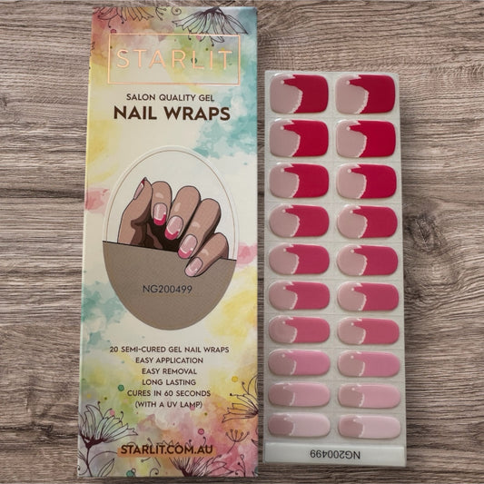 Festive Frenchies Semi-Cured Gel Nail Wraps