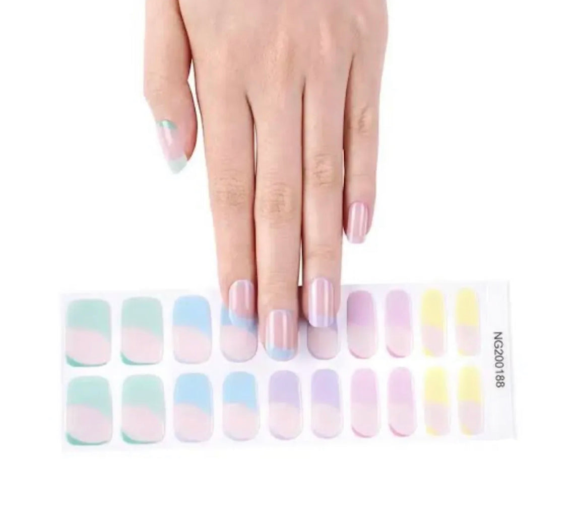 Soft Shades French Tip Semi-Cured Gel Nail Wrap