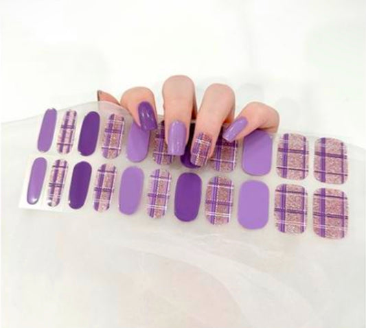 Checkered Chic NO LIGHT Air Dry Gel Wraps